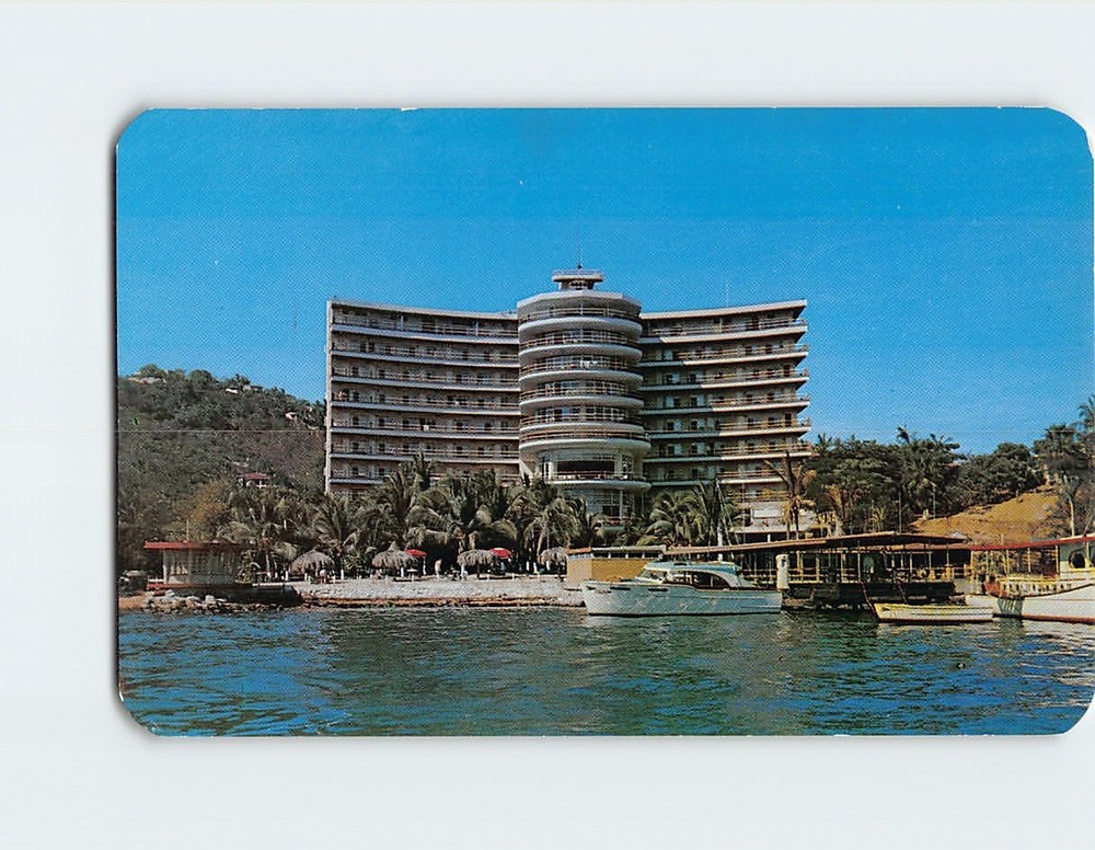 Postcard Hotel Club De Pesca Acapulco Mexico