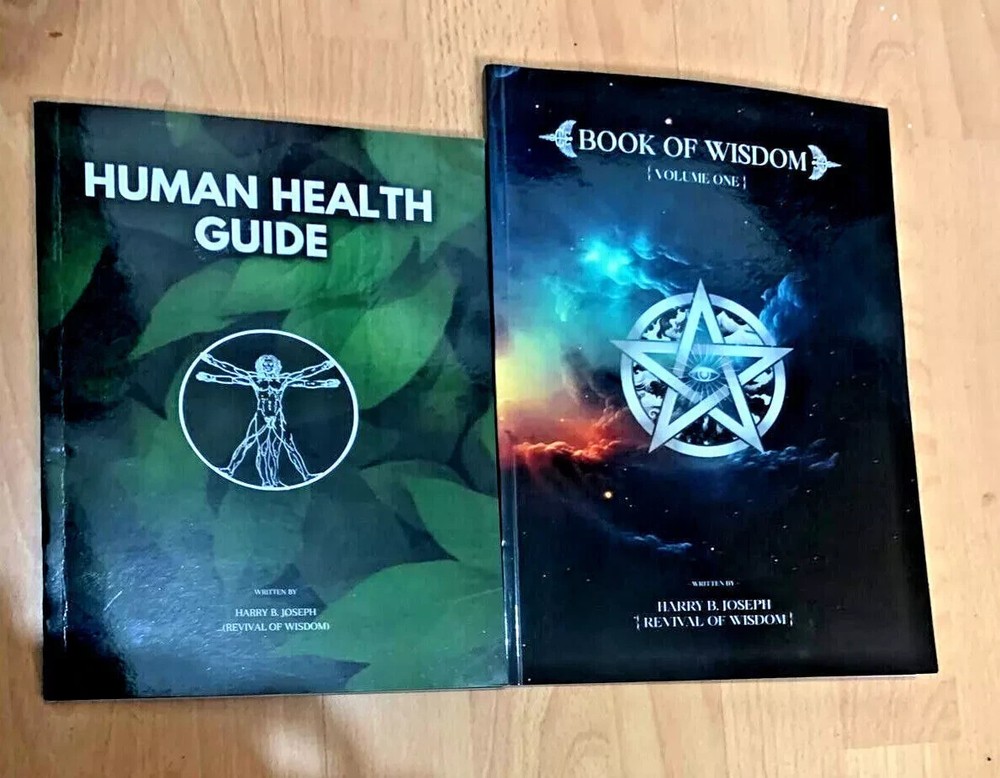 Health Guide 20 & Book of Wisdom Vol 1 by Harry B. Joseph – 2 Book Set