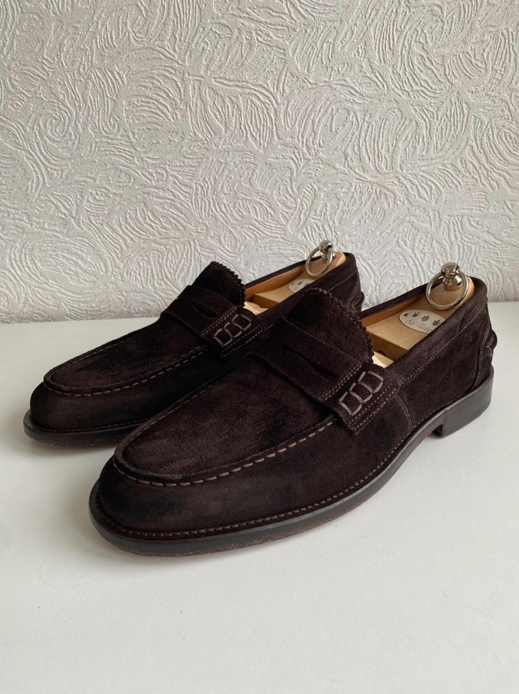 Valesca Milano Brown Suede Loafers Men’s Size EU 40 UK 6.5 US 7.5 Slip On Shoes