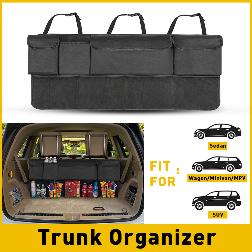 Car Trunk Organizer Oxford Interior Accessories Back Seat 8 Pocket Storage Bag A