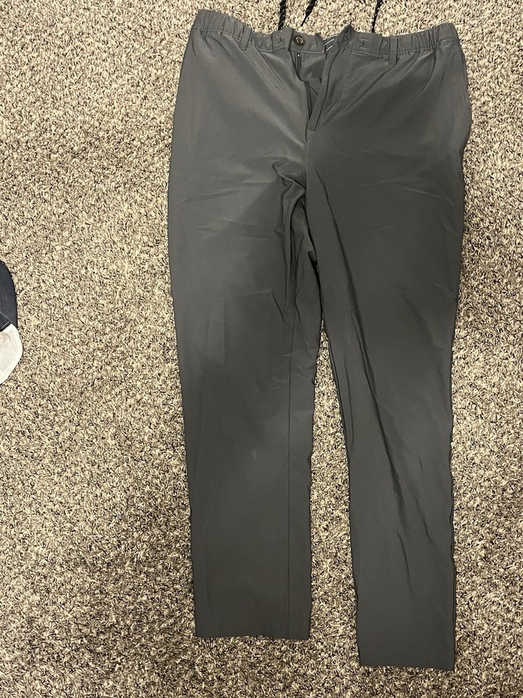 Chubbies Mens Everywear Performance Pants Gray Stretch Drawstring XL Tapered