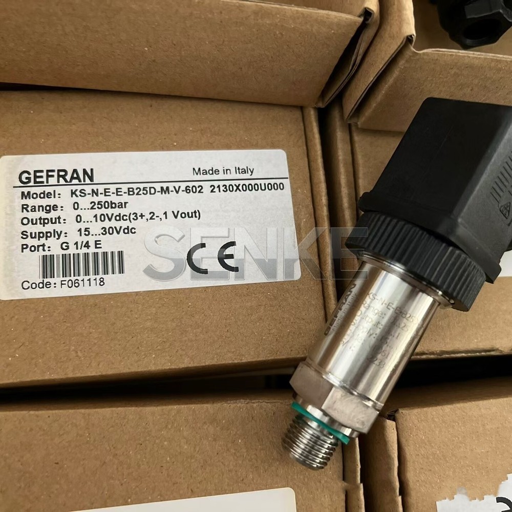 GEFRAN Pressure Transmitter Sensor KS-N-E-E-B25D-M-V-602 0-250bar 0-10V G1/4