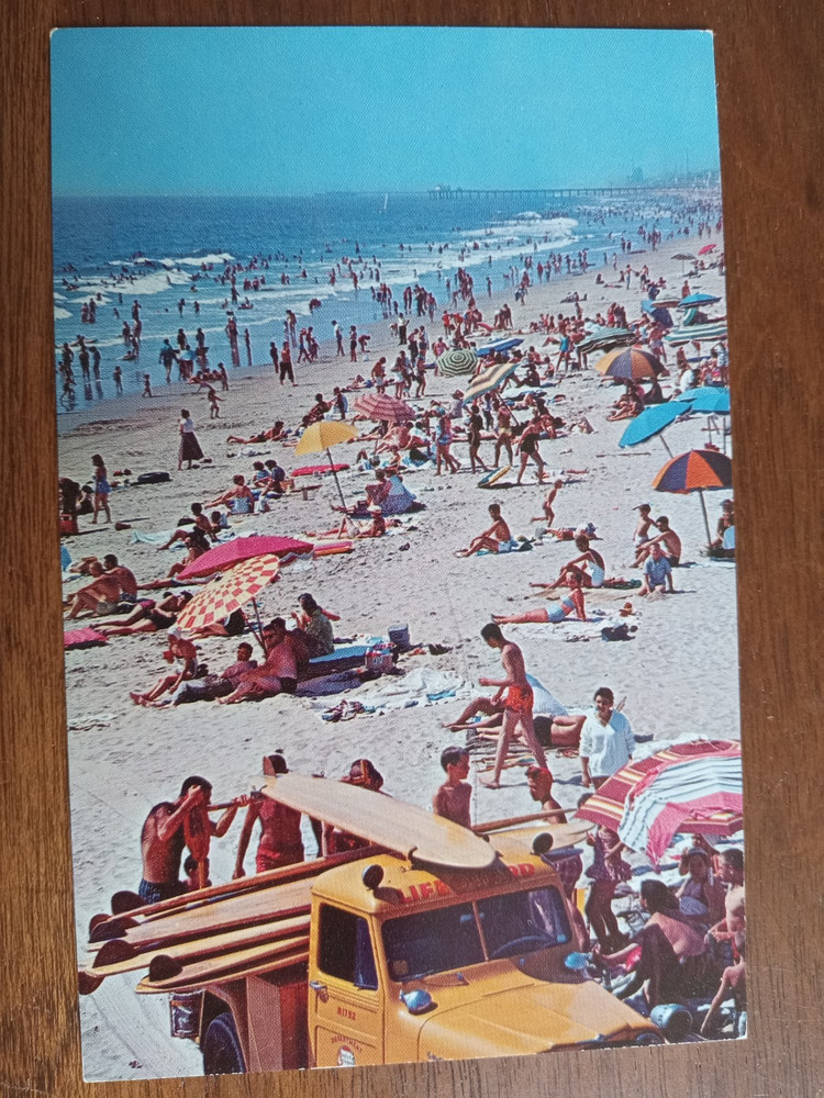 c1969 Hermosa Beach, Los Angeles County, CA, Lifeguards, longboards, fashion