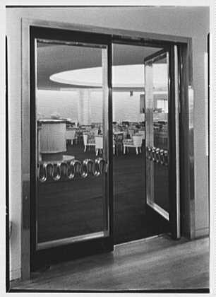 World's Fair, Italian Line restaurant, Italian Building. Bar entrance door