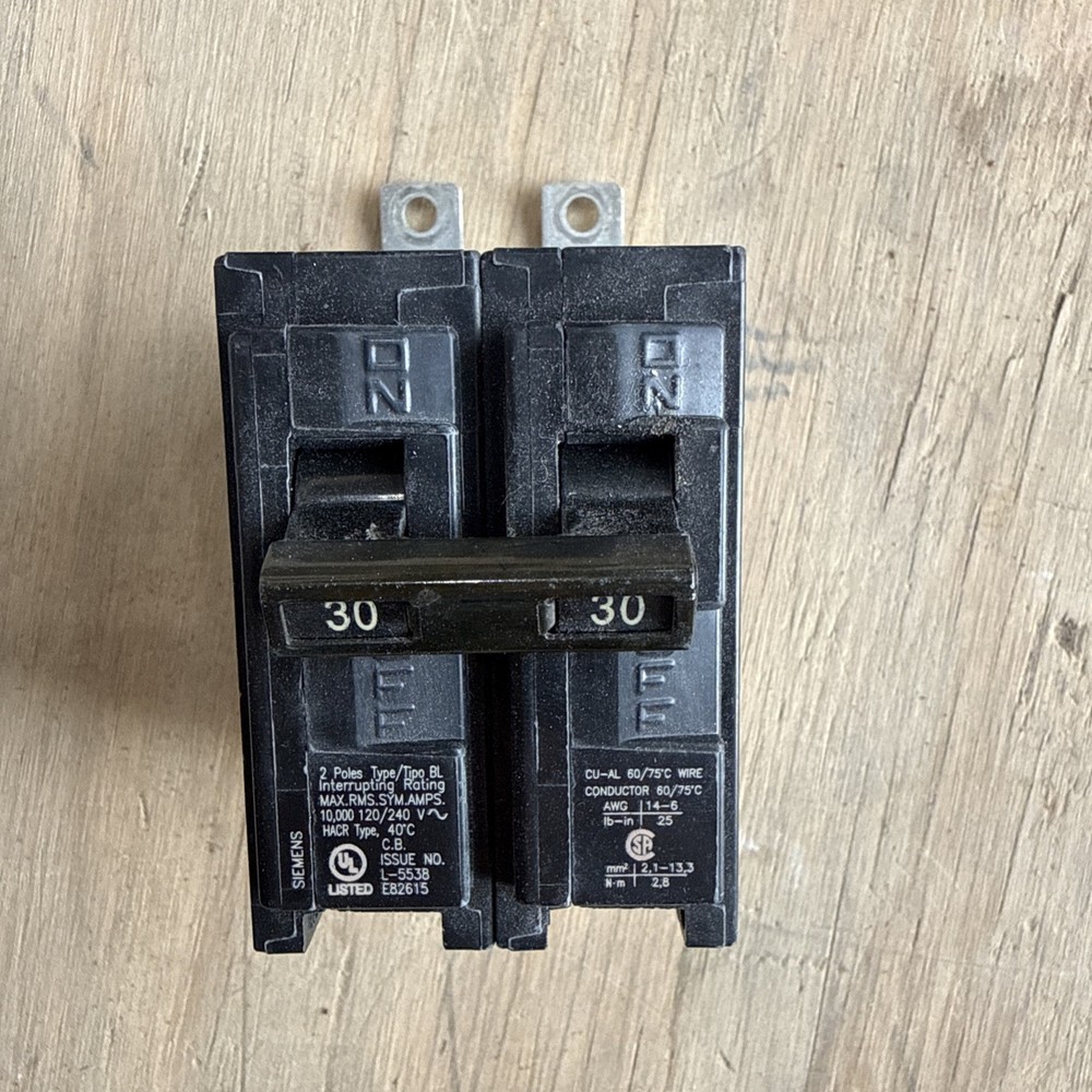 SIEMENS B230 120/401 2 Polos/pôles 30A brand new
