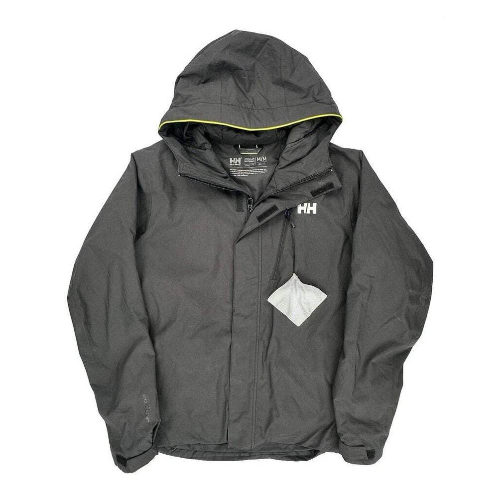 Helly Hansen Waterproof Jacket - Medium Gray Polyester