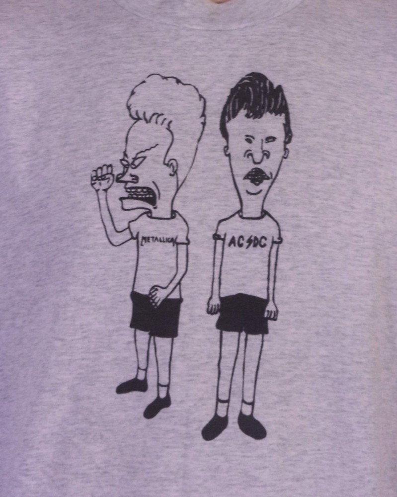 vintage 90s single stitch Beavis & Butthead T-Shirt soft thin Cartoon MTV SZ XL
