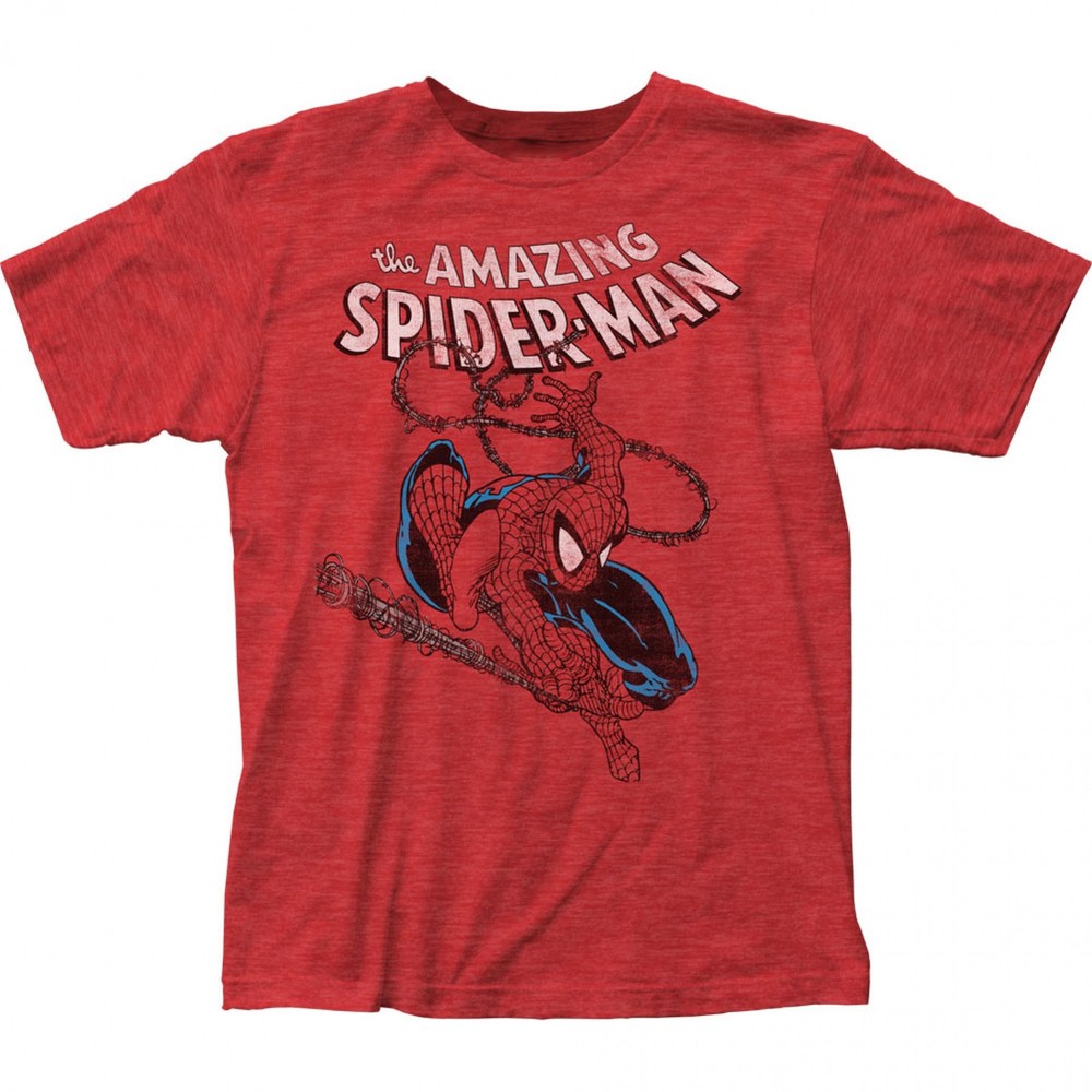 The Amazing Spider-Man Swinging T-Shirt Size S-5XL