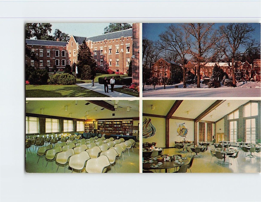 Postcard Mount Manresa Retreat House Staten Island New York USA