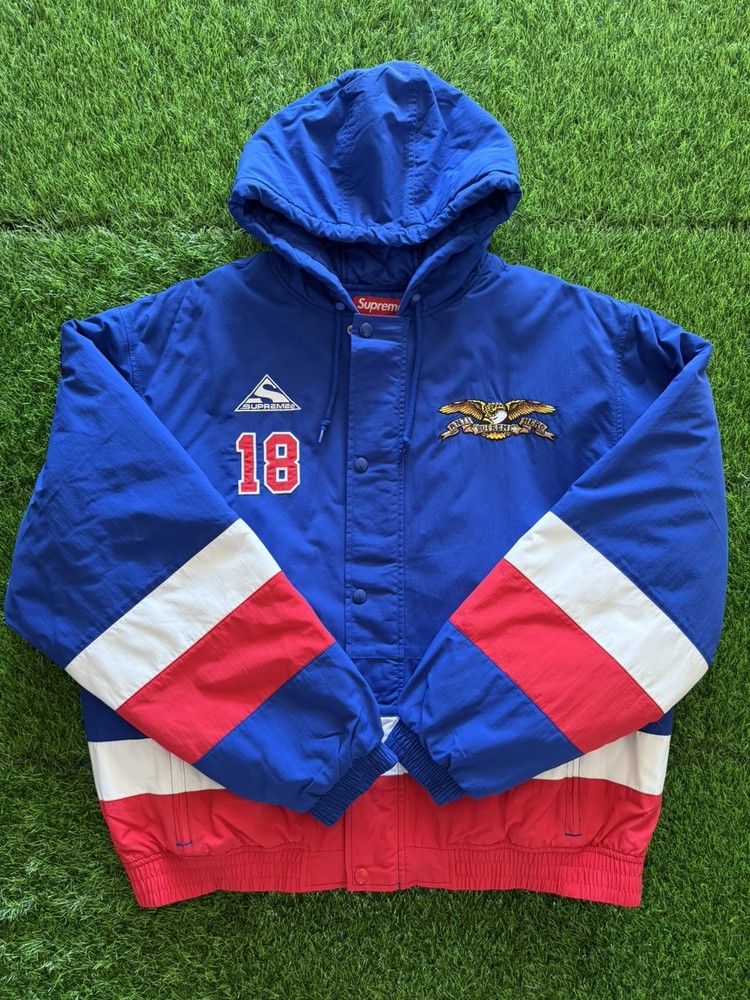 SUPREME x ANTIHERO Stadium Jacket Blue Large New FW25