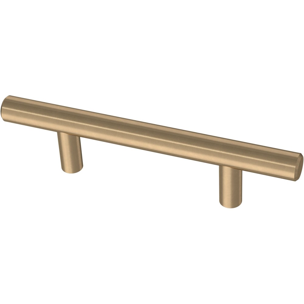 Champagne Bronze 3 Cabinet Handles 10-Pack Solid Bar Pulls for Kitchen Doors and Drawers