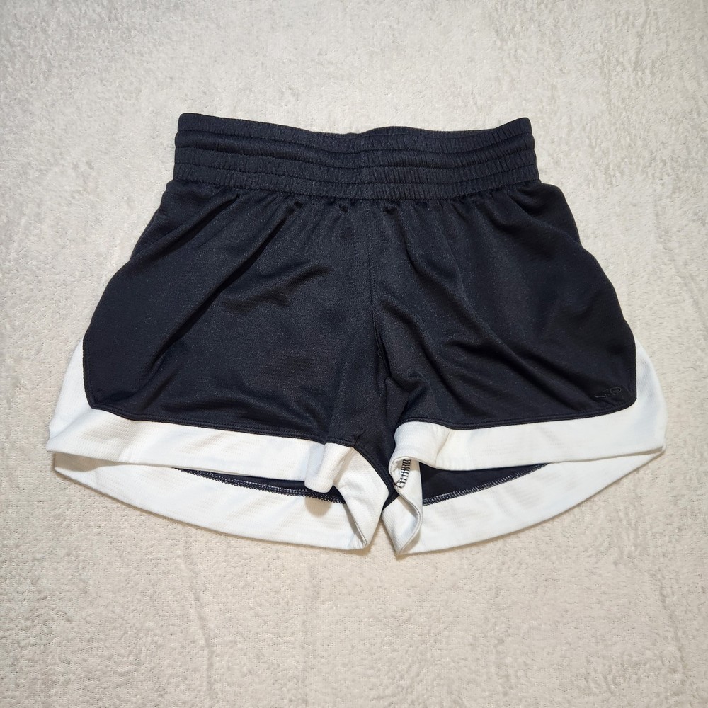 C9 Champion Women's Athletic Mesh Shorts XS Running Jogging Black White