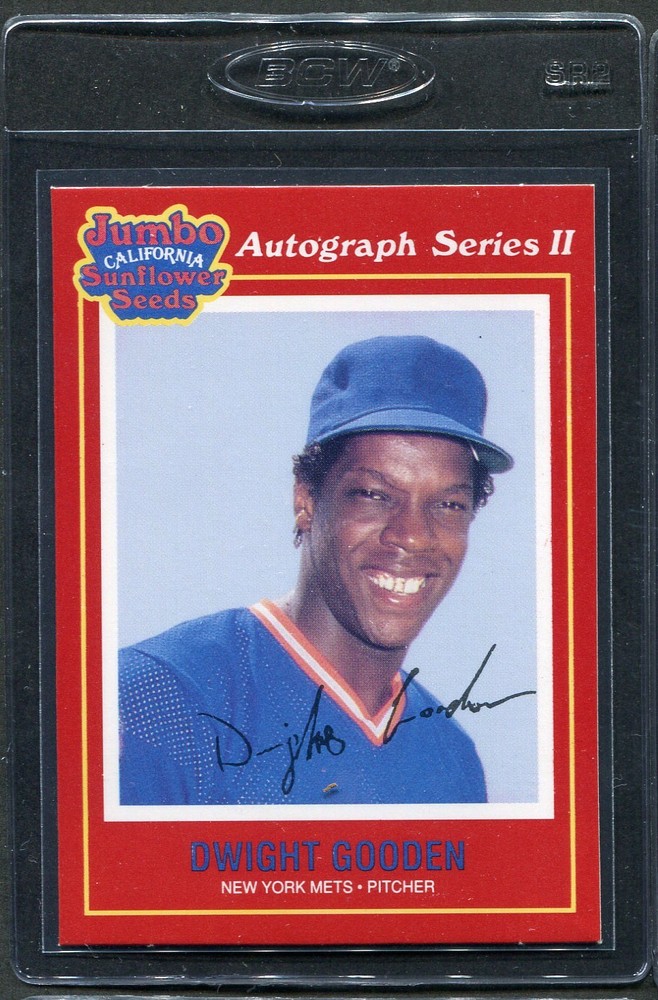 1991 Jumbo Sunflower Seed Dwight Gooden #10 Mets Nm/mt