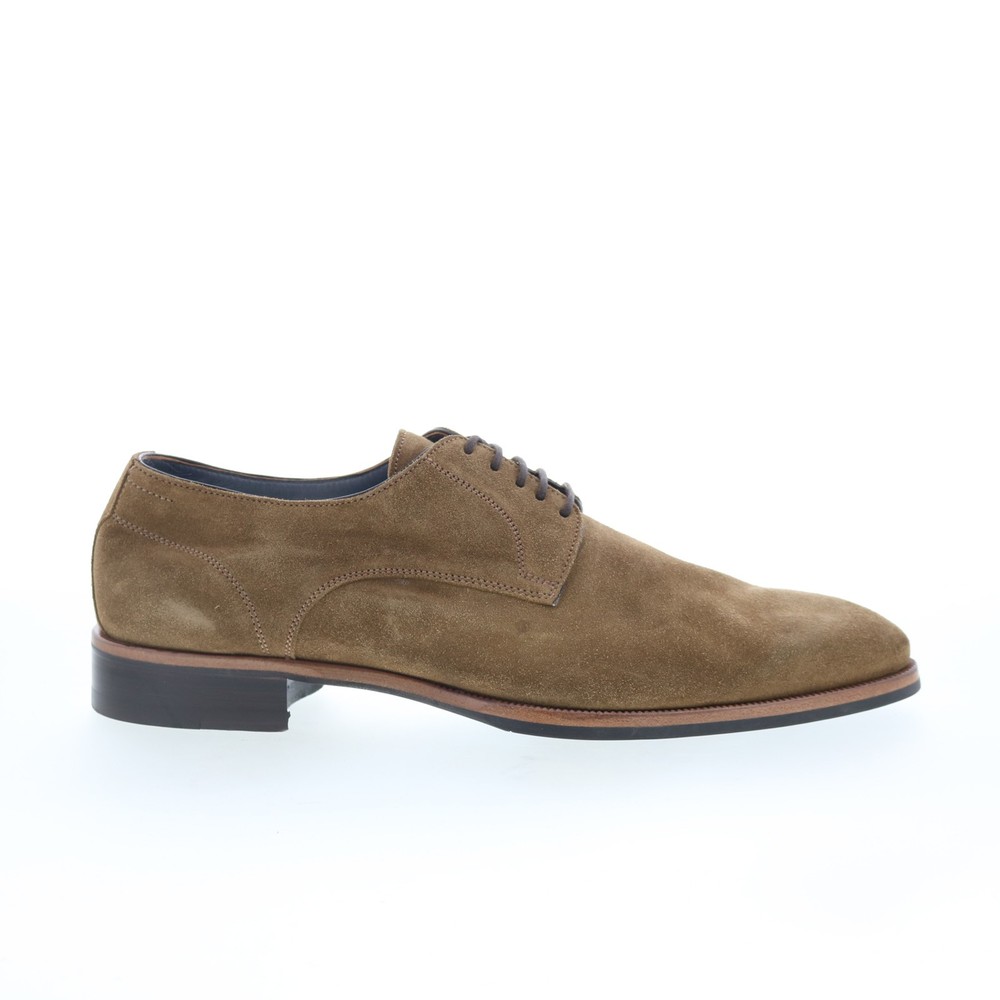 Di Bianco Pisa Mens Brown Suede Lace Up Oxfords & Lace Ups Casual Shoes 9