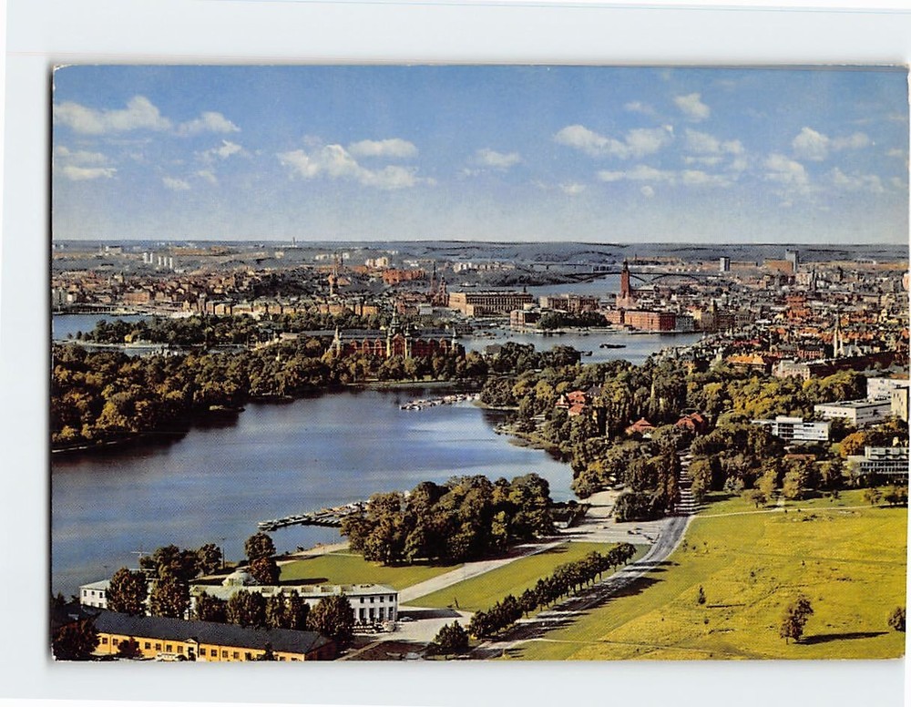 Postcard View from Kaknästornet Stockholm Sweden