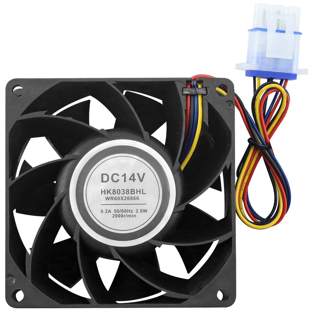 WR60X26866 Refrigerator Evaporator Fan Motor Fit for G.E Refrigerator-Replace...