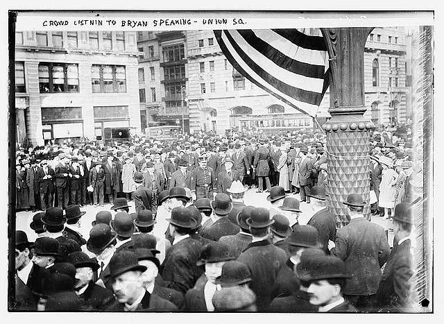 Crowd listening to William Jennings Bryan speaking,Union Square,New York,1912 2