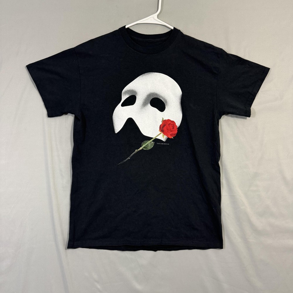 Vintage Phantom of the Opera Shirt Mens Medium 1986 Musical Collection Tee 80s