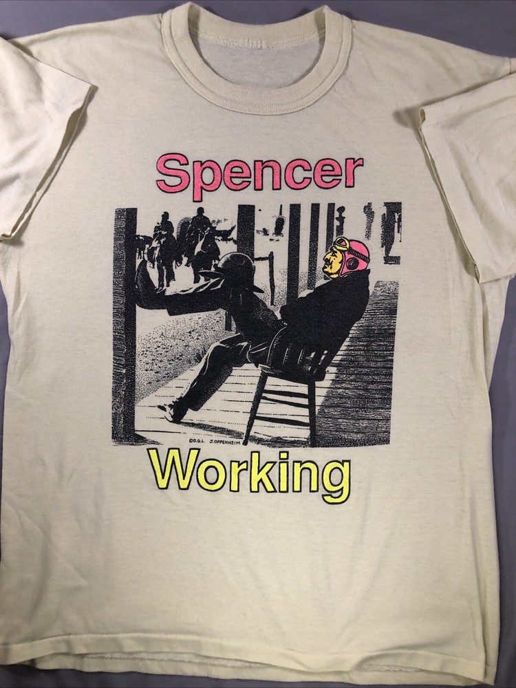 Vintage D. G. L.  J. Oppenheim T shirt Large Yellow Single Stitch