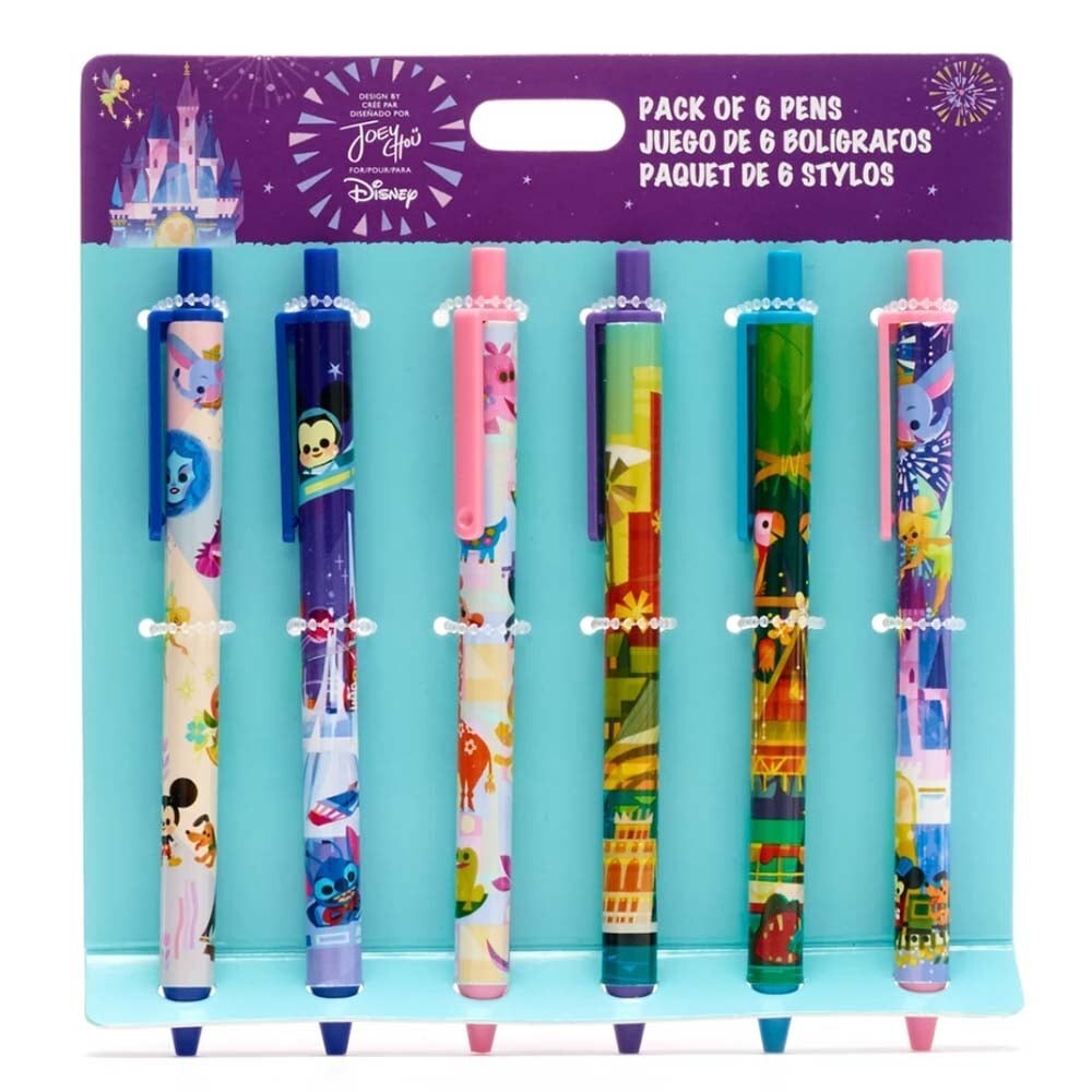 2023 Disney Parks Joey Chou Magic Kingdom Cinderella Castle Orange Bird Pen Set