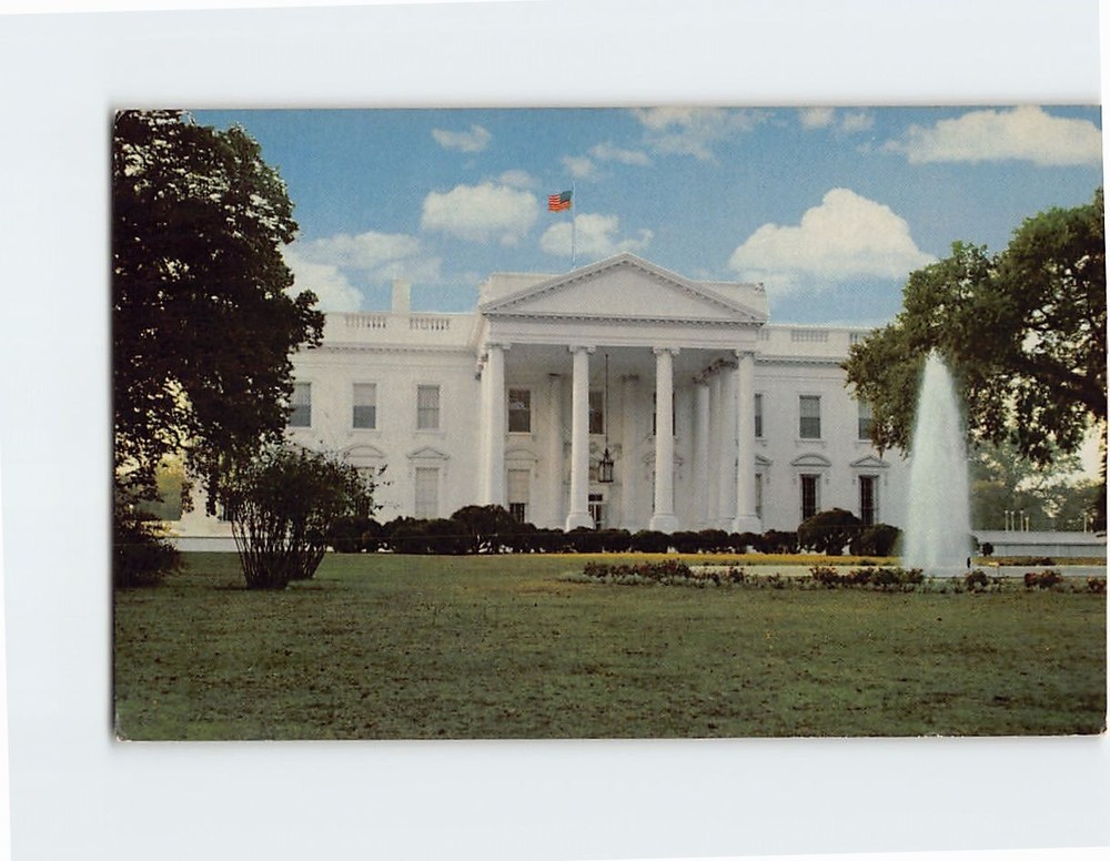 Postcard North Portico Of The White House Washington DC