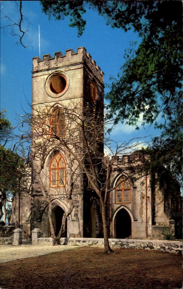 St. John's Church Barbados West Indies ~ vintage postcard