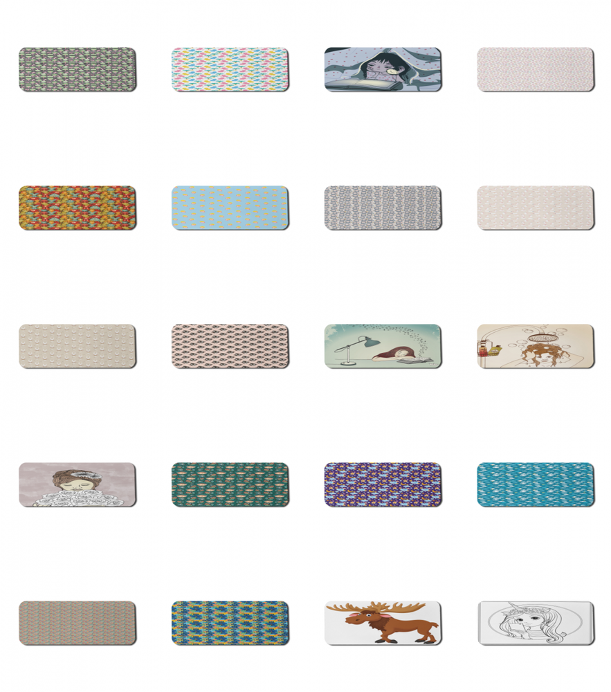 Ambesonne Cartoon Art Rectangle Non-Slip Mousepad, 31