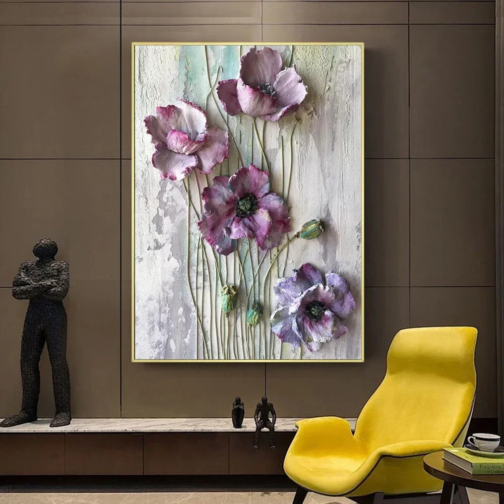 Abstract  Floral Poster Canvas Painting Wall Art Print Picture Home Decor