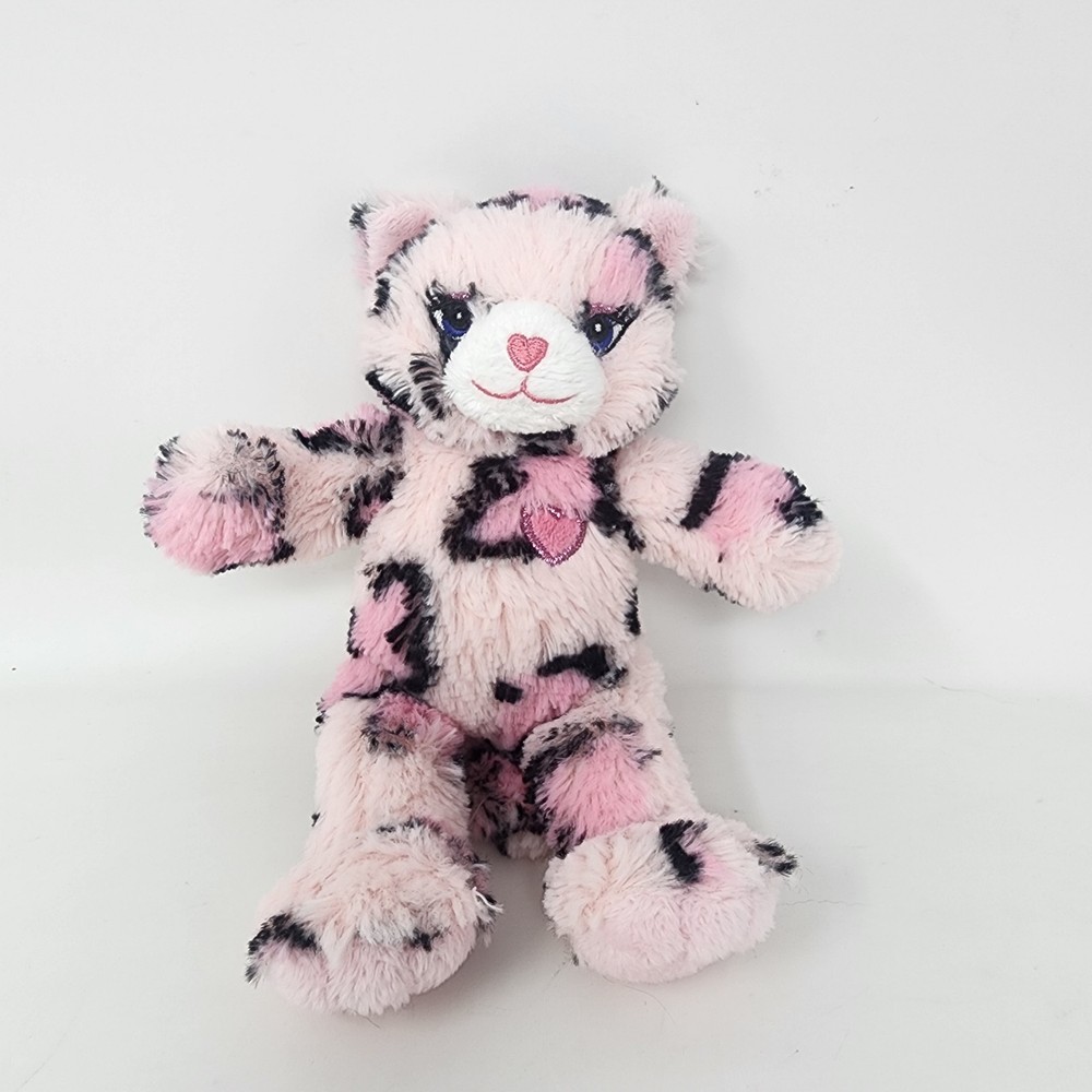 Build A Bear Wristie Pink Sassy Kitty Cat Cheetah Hearts 7