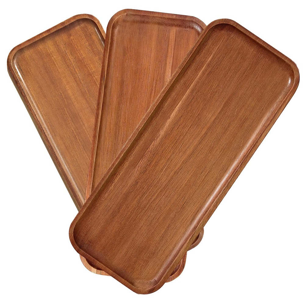 Acacia Wood Mini Charcuterie Board 14x5.5 Inch Serving Tray-image