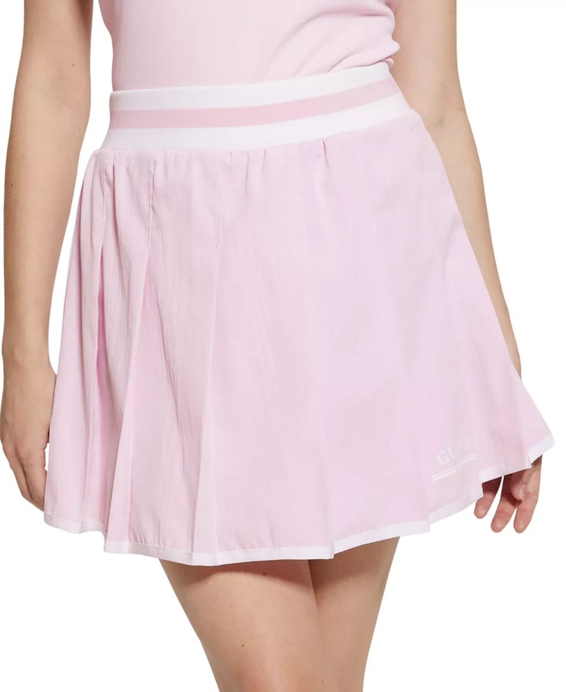 GUESS Women's Skirt Sz M Arleth Pleated Pull-On Logo Tennis