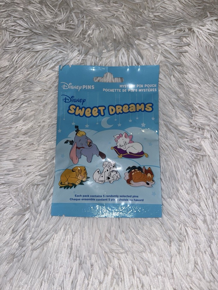 Disney Parks Sweet Dreams Mystery Pin 5-Pack New Collectible Set