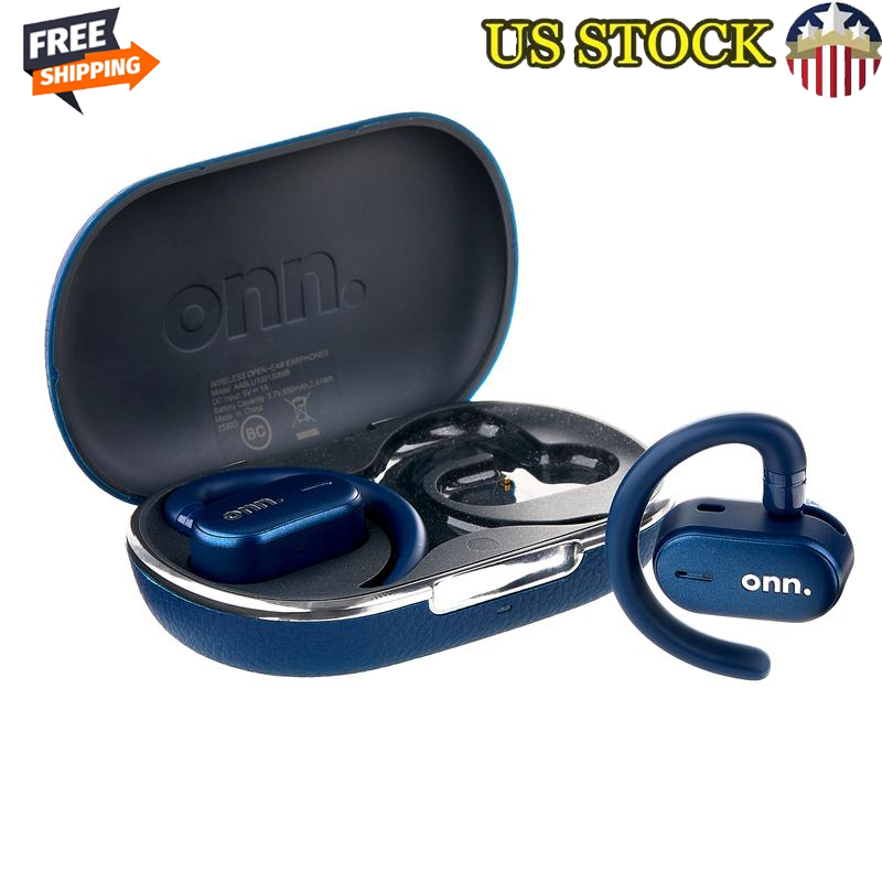 Wireless Open-Ear Earphones IPX4 Water-Resistant Dual Microphones Bluetooth New