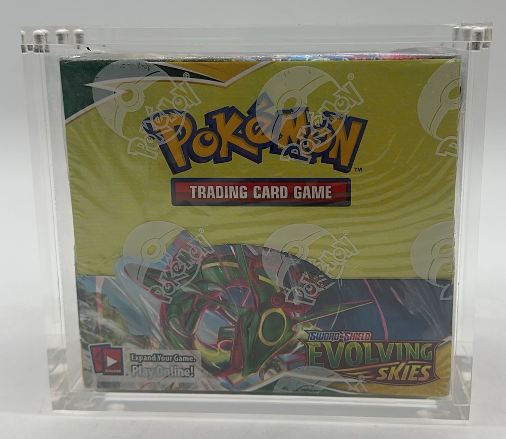 Pokemon TCG Sword & Shield Evolving Skies Booster Box SEALED with AcrylicPROBSTEIN is actively accepting consignments !!