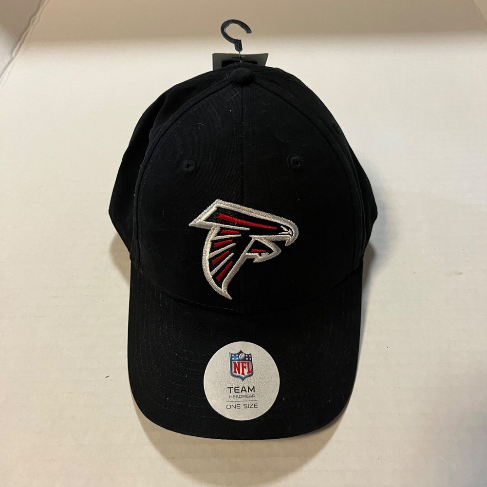 Atlanta Falcons Team NFL Apparel Hat Adjustable Strap Black NWT NEW