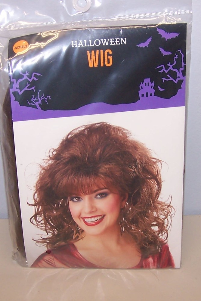 Halloween Wig Glam In Package Adult Costume Accessory