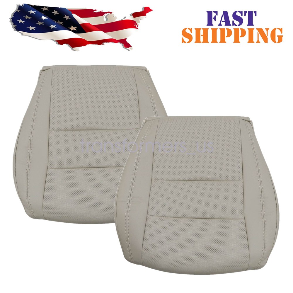 For Dodge Durango 2011-2018 Driver & Passenger Bottom Leather Seat Cover Tan