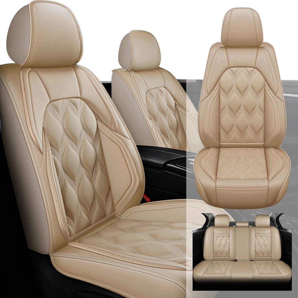 5-Seat Faux Leather Car Seat Cover Full Set for Hyundai Tucson 2005-2024