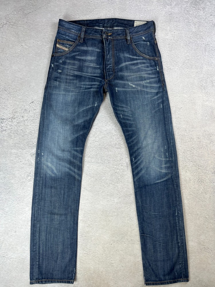 Diesel Krooley Regular Slim Carrot Jeans Mens W31 L34 Blue