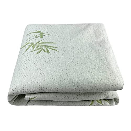 NNEWDS Bamboo Jacquard Mattress Protector Queen