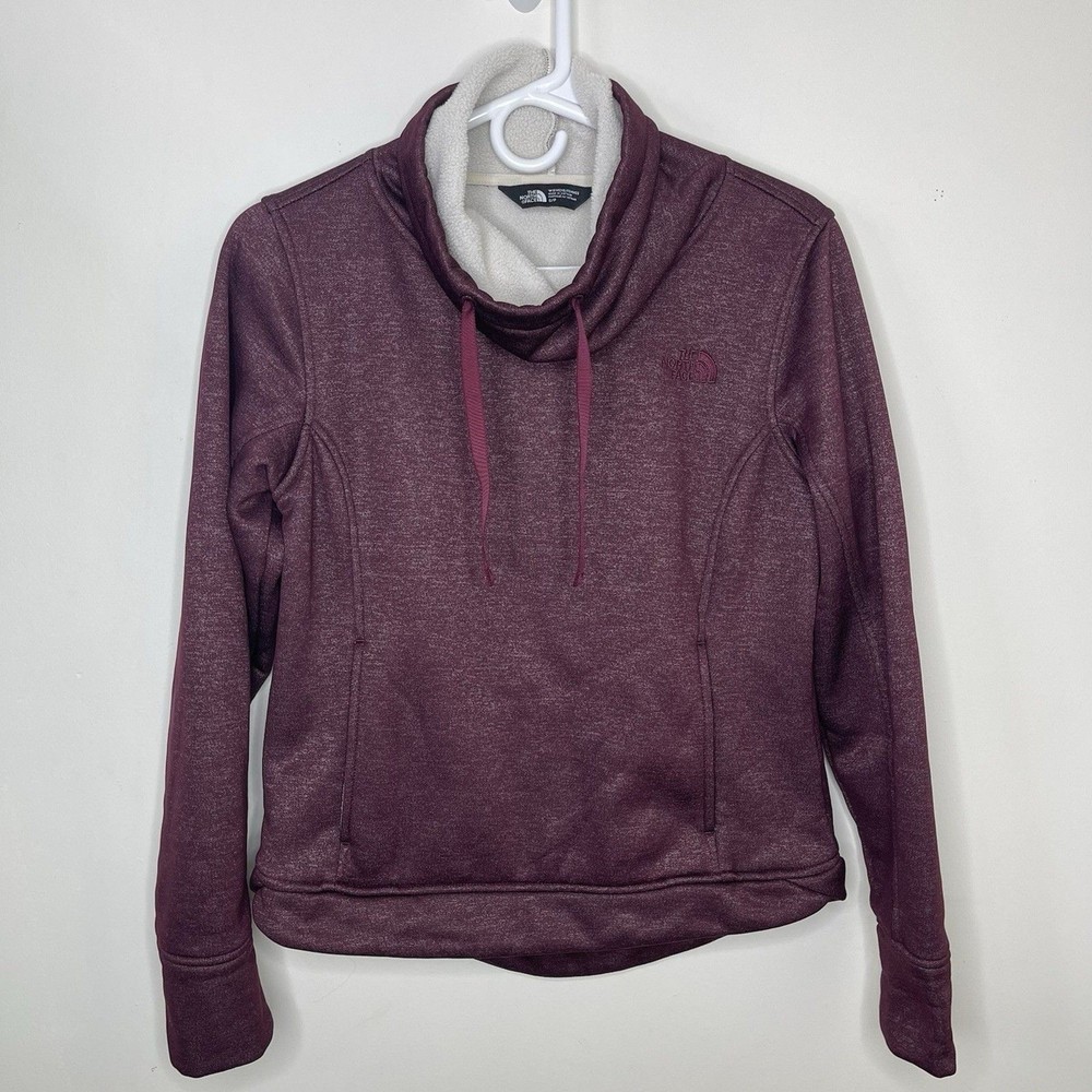 The North Face Mattea Sweatshirt Women’s Small Purple Fleece Pullover Cowl Neck