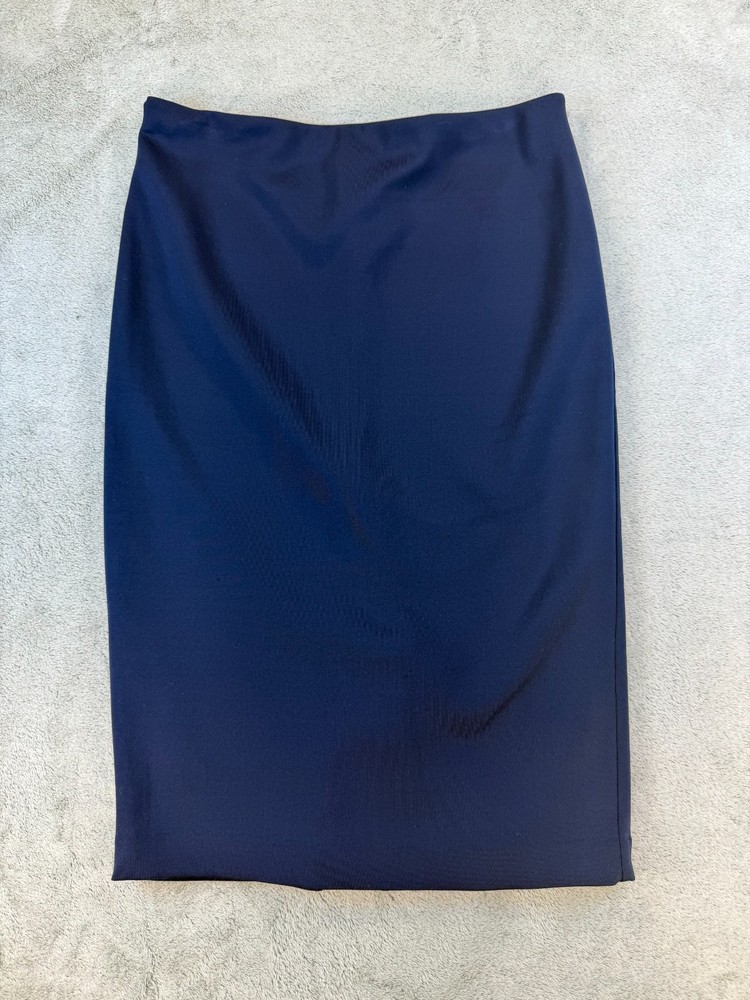 7th Avenue Pencil Skirt Women’s Small Navy Stretch Work Office Classic