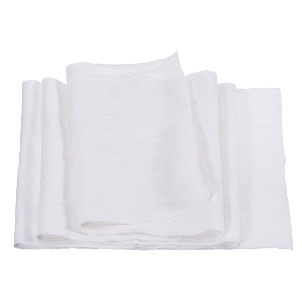 20cmx1m Elastic Cuff Ribbed Trim Cotton Fabric Knitted Ribbed Stretch Band White