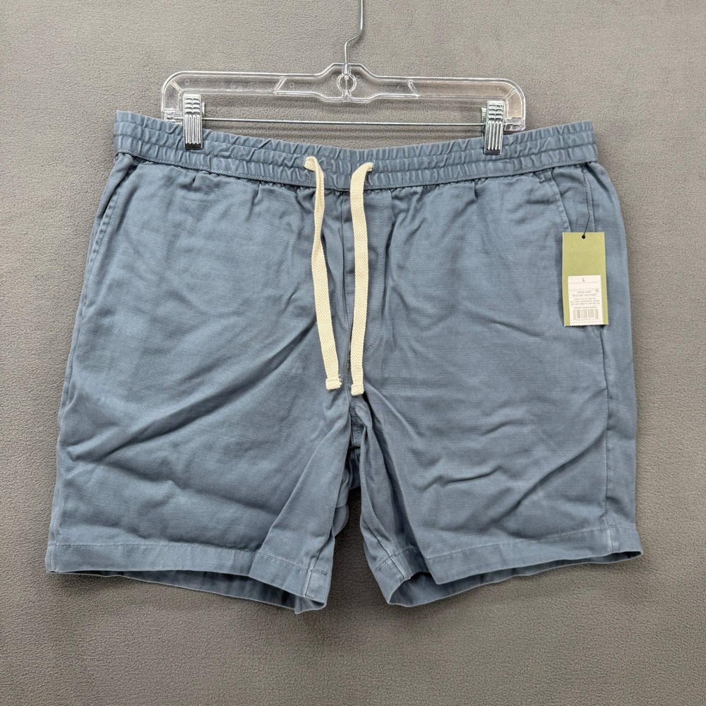 Goodfellow & Co Shorts Mens Vintage Pull-On Blue Drawstring 7