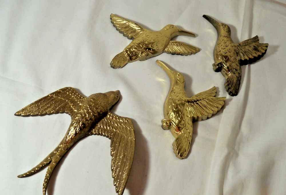 Lot Syroco Vintage Birds Wall Art Homco Burwood Humming Birds 1 Other