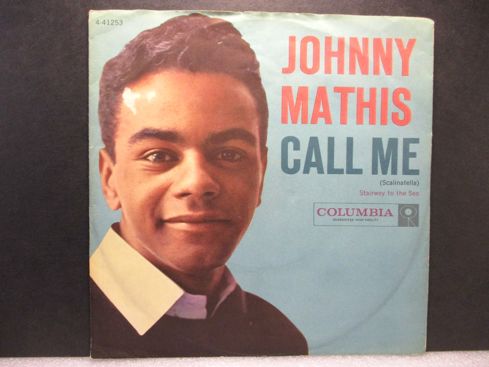 JOHNNY MATHIS - Call Me - Original 1958 Columbia 45 rpm & Picture Slv - Top 40