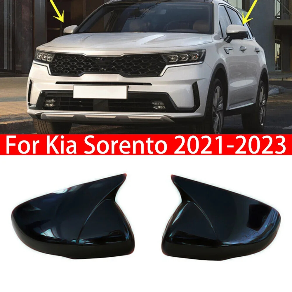 For Kia Sorento 2021 2022 2023 Rearview Side Mirror Cover Wing Cap Trim Add on
