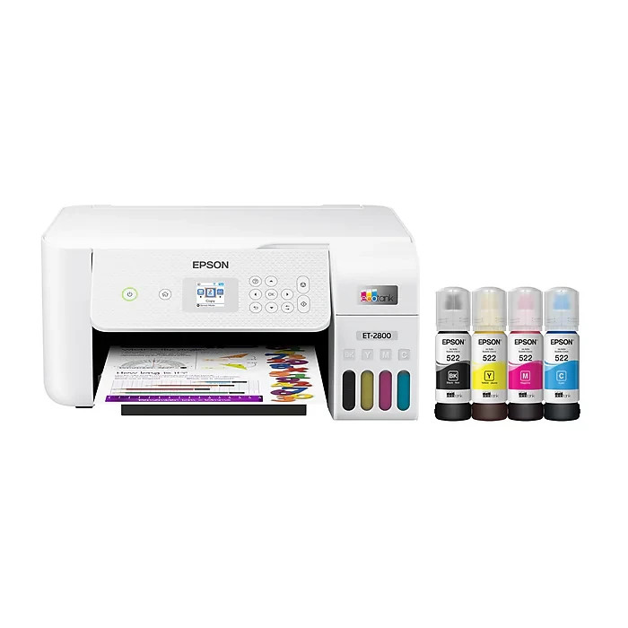 Epson EcoTank ET-2800 Wireless Color All-In-One Inkjet Supertank Printer