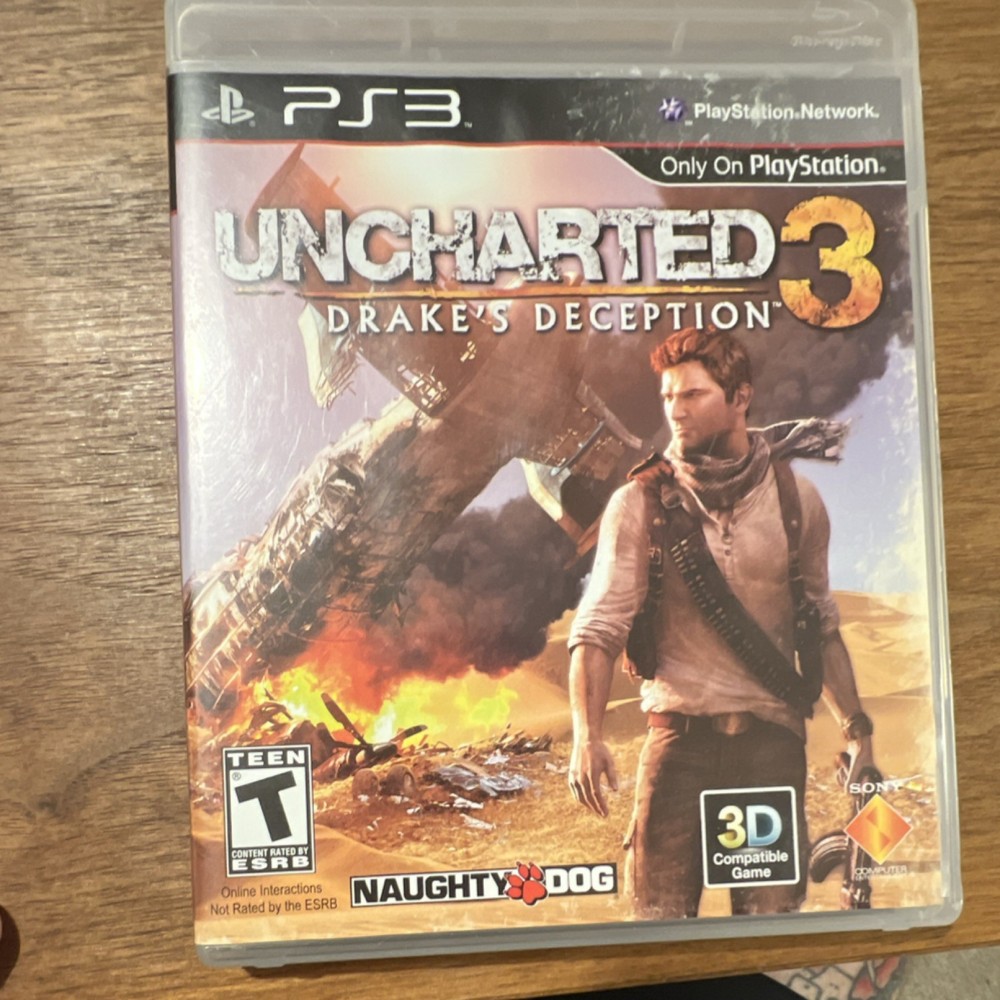 Naughty Dog Uncharted 3: Drake's Deception PS3 Action Adventure 3D Multiplayer