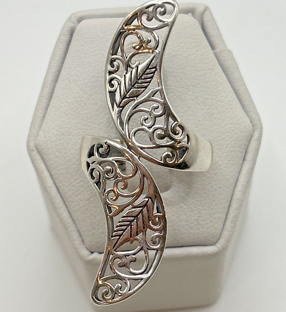 STUNNING .925 Vintage Sterling Silver Estate Ring Size 7.75